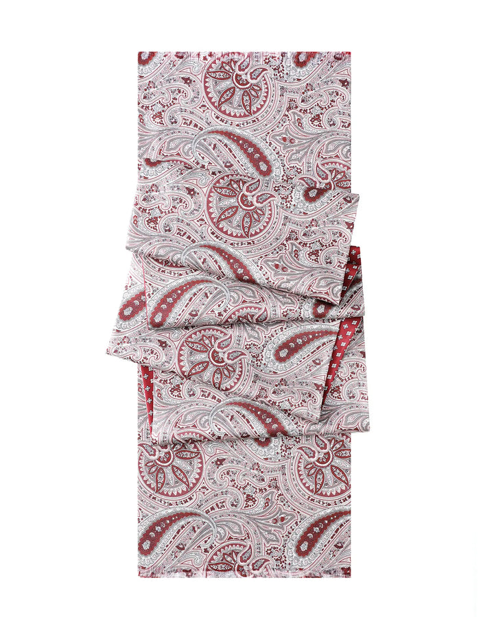 Men's Silk Twill Scarf - Retro Paisley