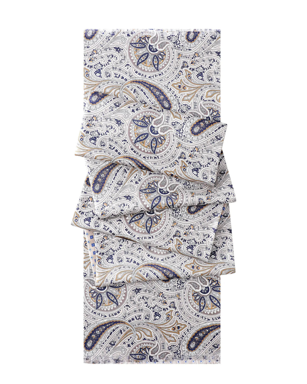Men's Silk Twill Scarf - Retro Paisley