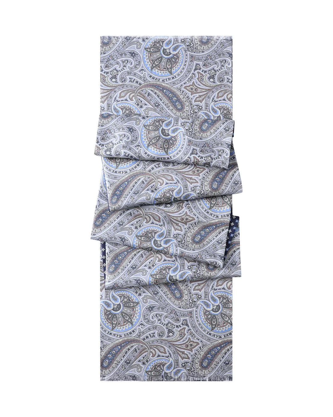Men's Silk Twill Scarf - Retro Paisley