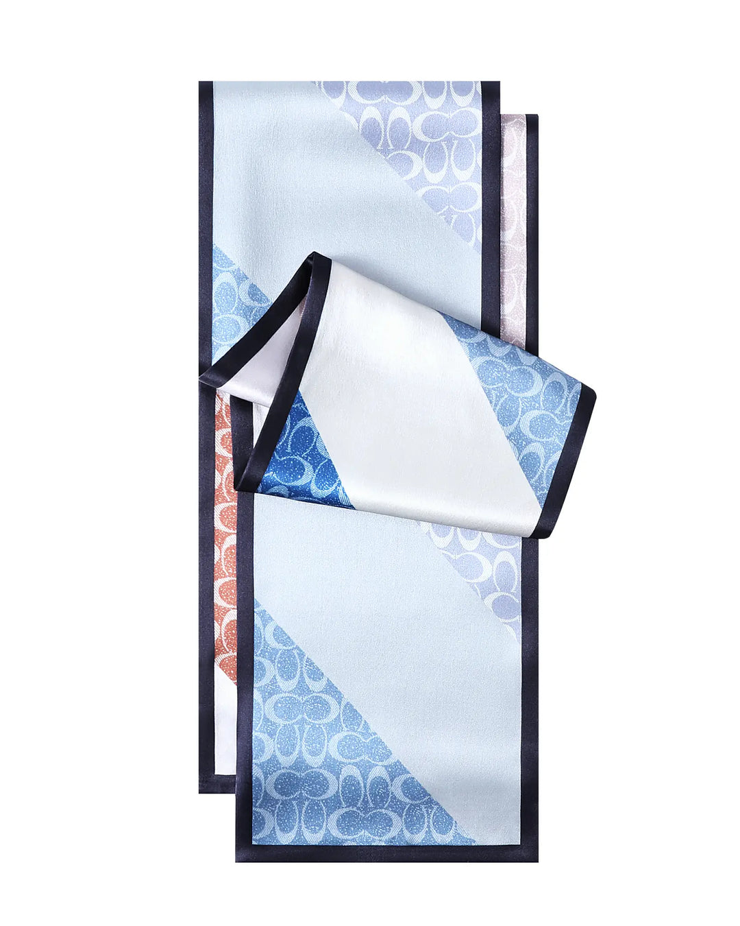Set of patterned napkins with a white napkin on top