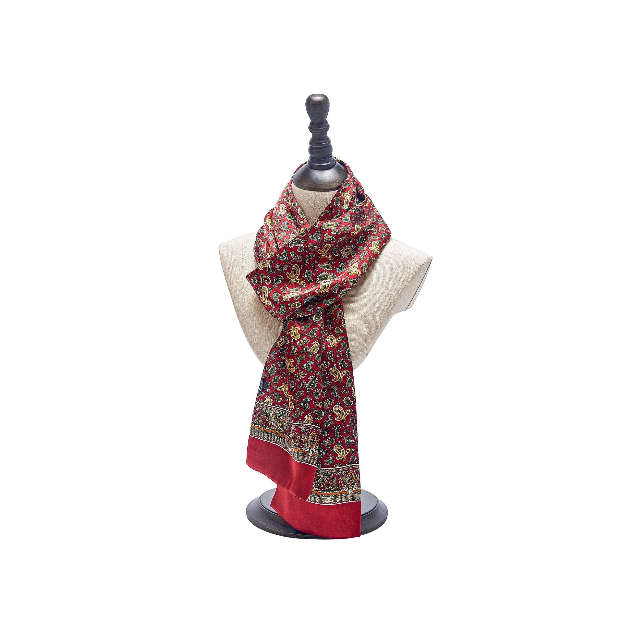 Paisley Series Long Silk Scarf - Small Pattern