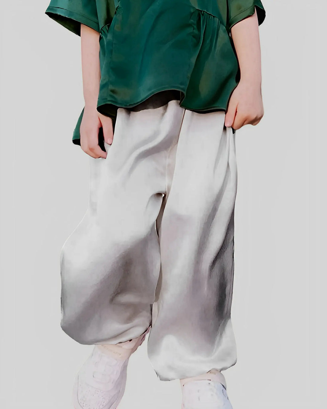Children's 100% Silk Harem Pants