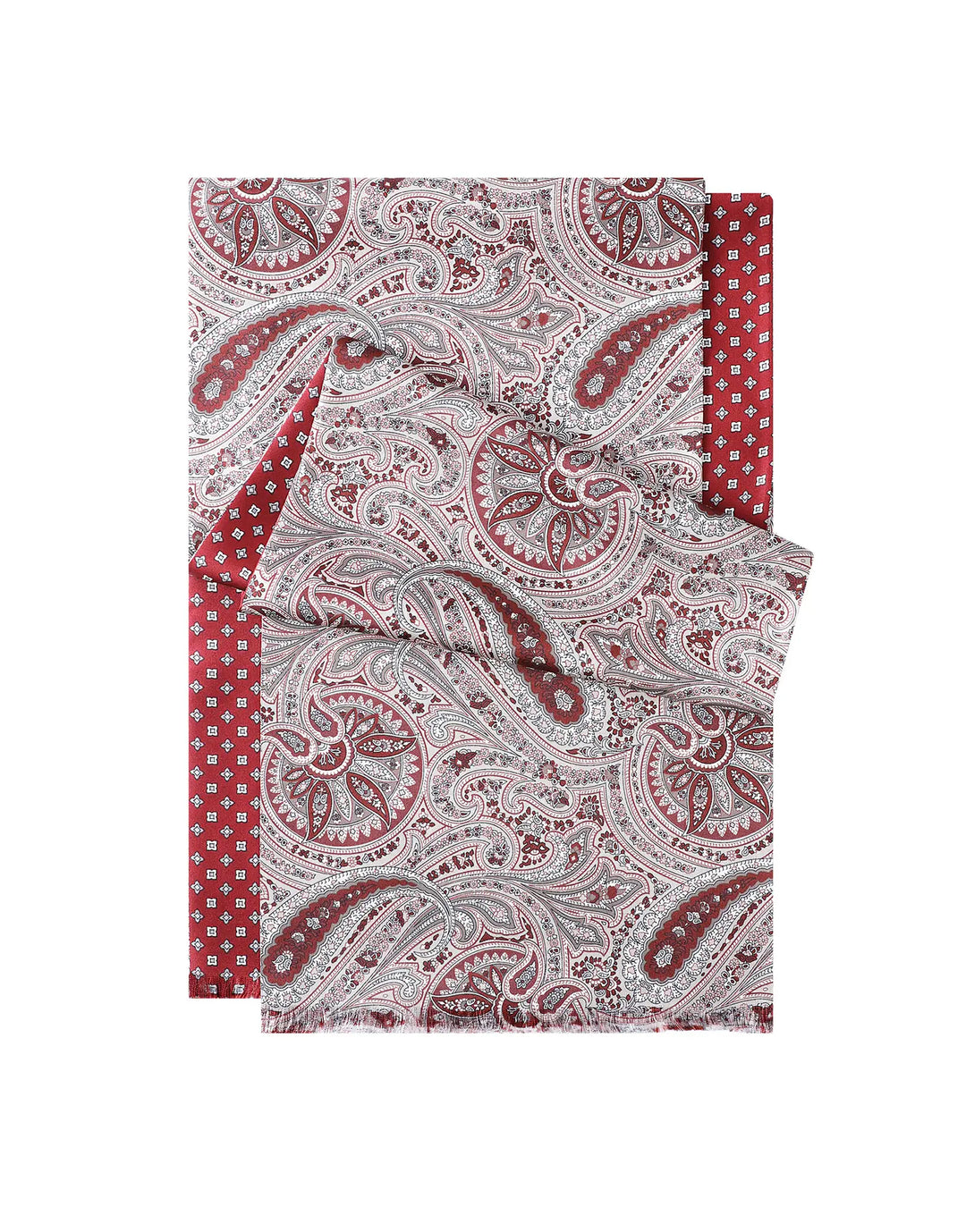 Men's Silk Twill Scarf - Retro Paisley