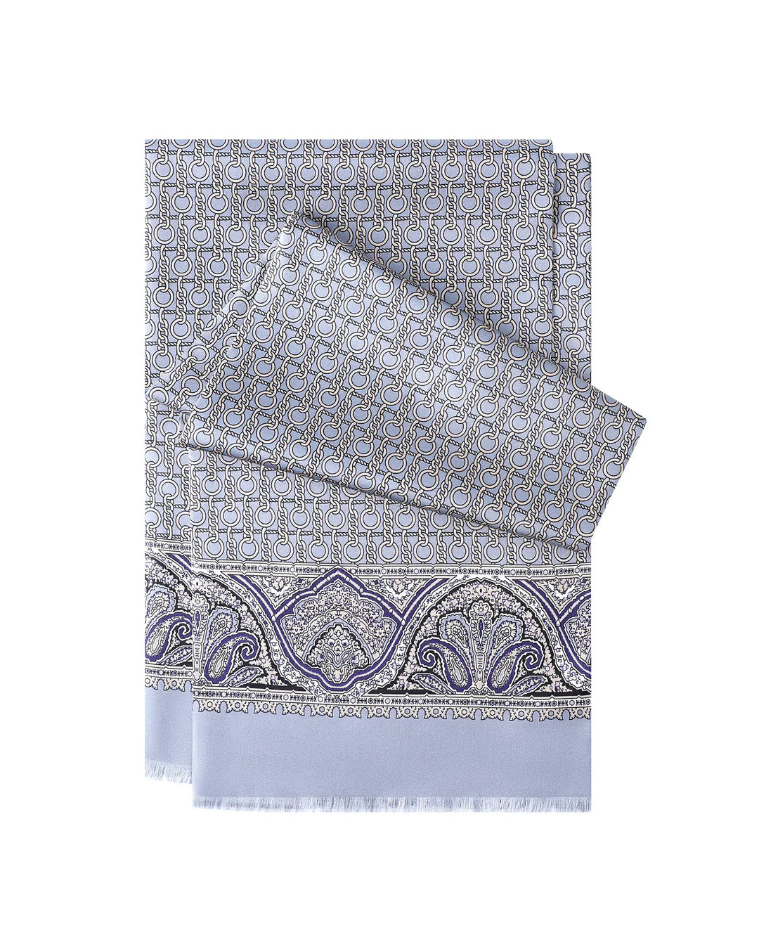 Men's Silk Twill Scarf - Paisley Buckle