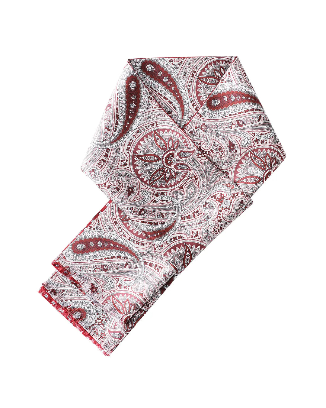 Men's Silk Twill Scarf - Retro Paisley