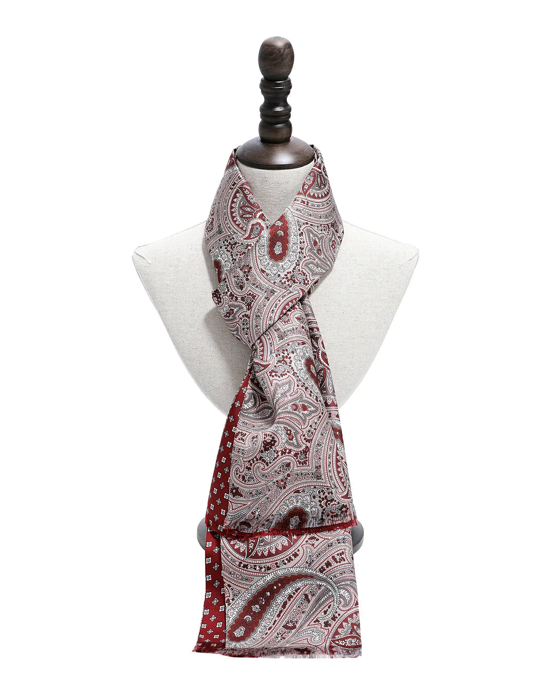 Men's Silk Twill Scarf - Retro Paisley