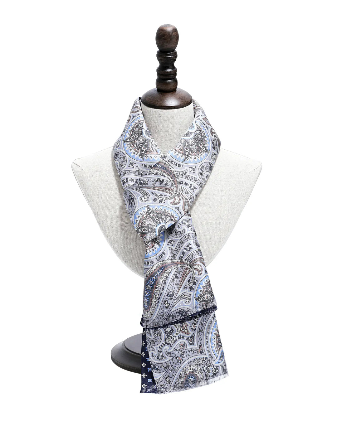 Men's Silk Twill Scarf - Retro Paisley