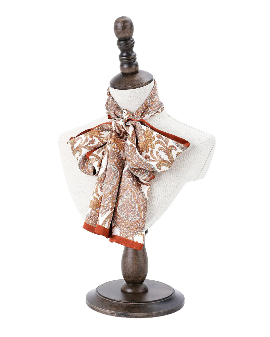 Mannequin with a scarf on a white background