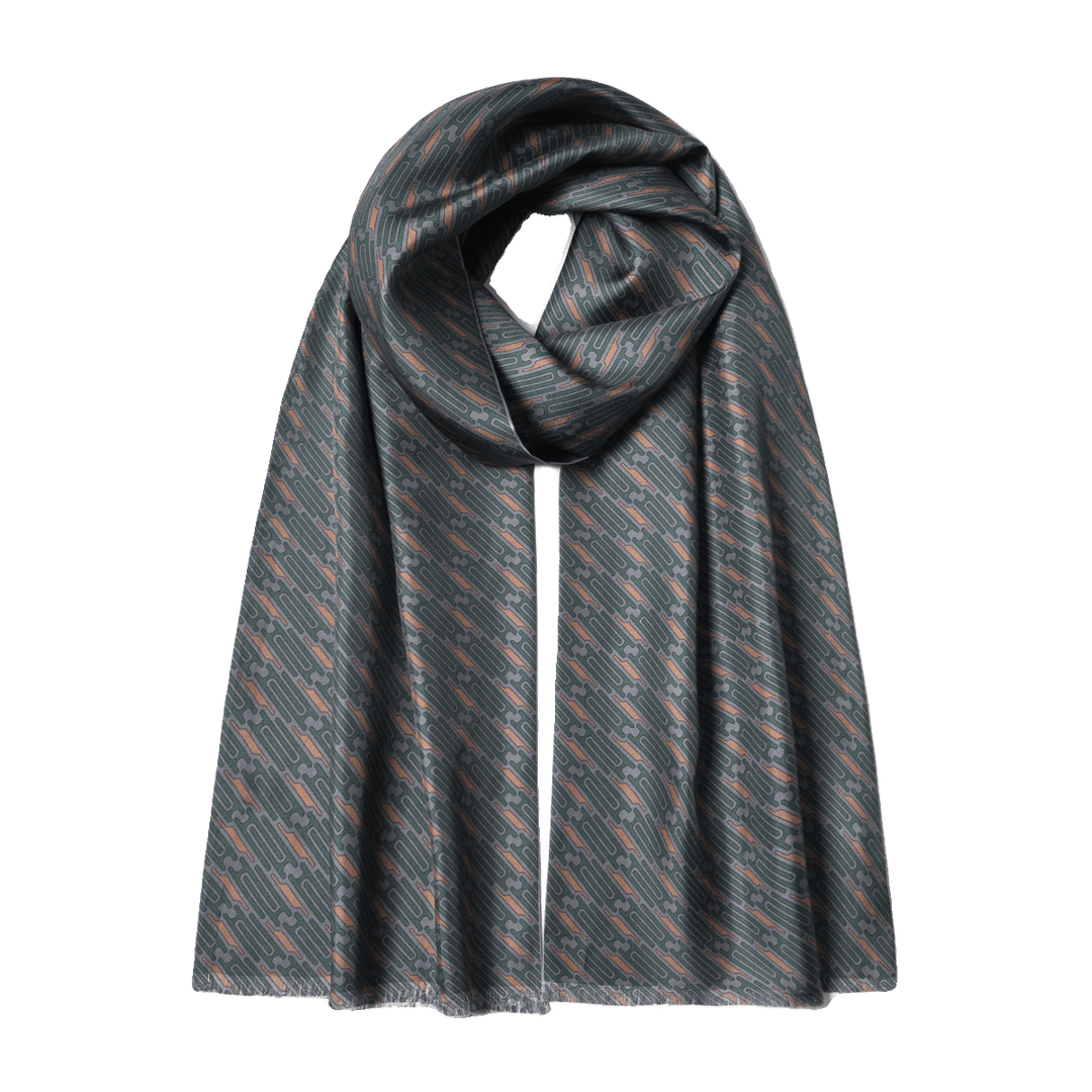 Men's Silk Twill Scarf - Slalom Series