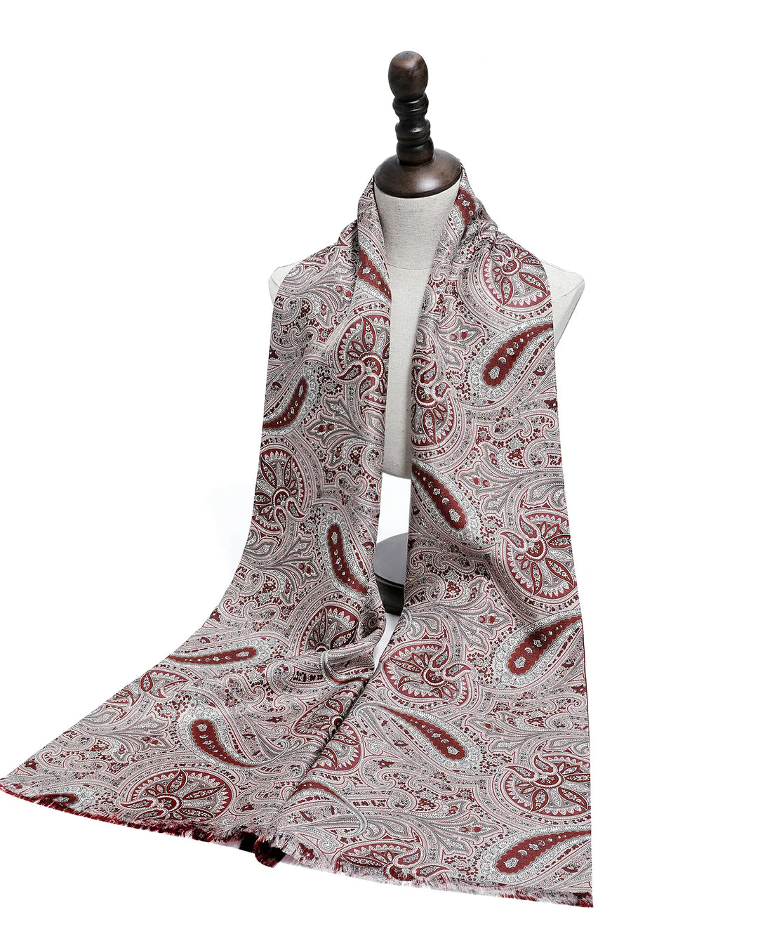 Men's Silk Twill Scarf - Retro Paisley