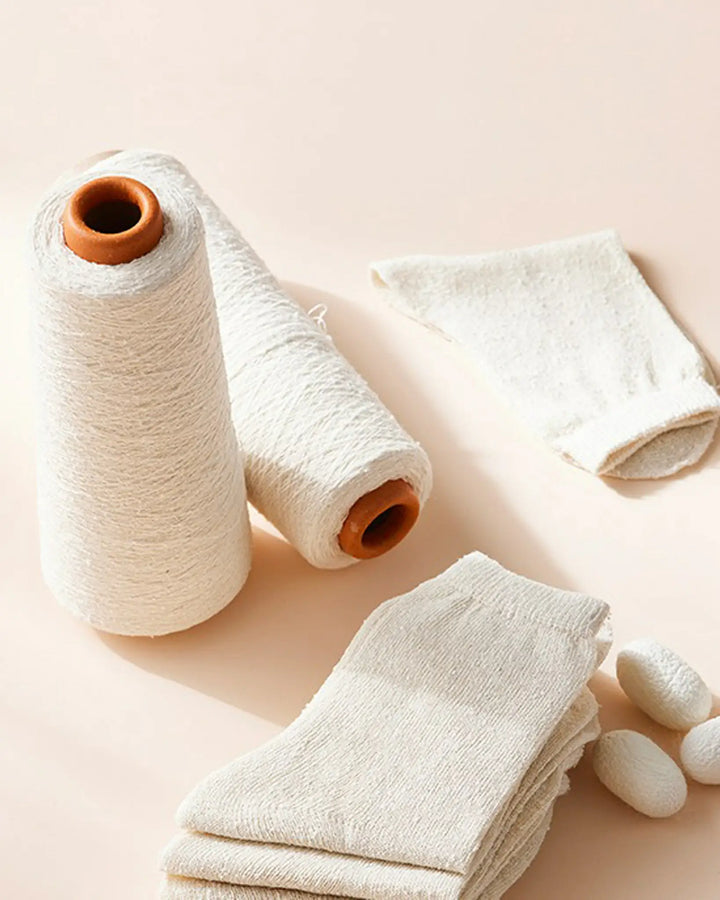 100% Mulberry Silk Baby & Kids Socks – 3 Pcs,Soft Protection