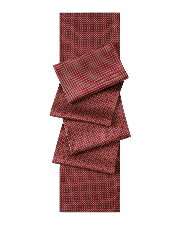 Vermilion-Greenlandic white trim - Black-tie neckwear pairing guide