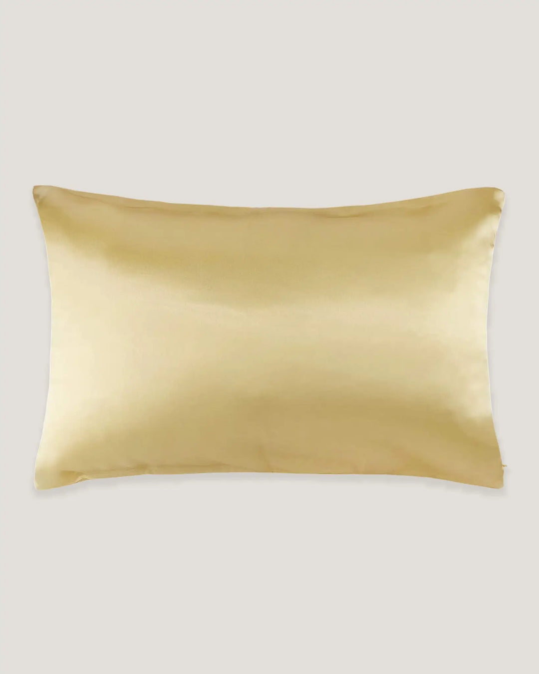 Gold toddler silk pillowcase with soft mulberry silk fabric and envelope closure design