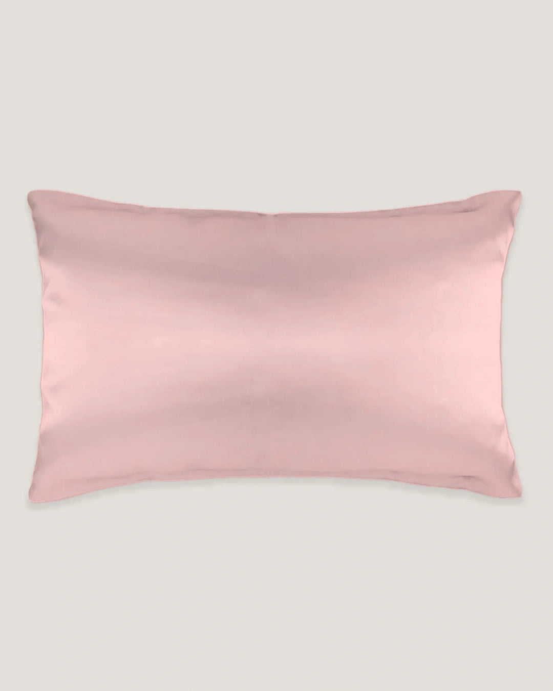 Pink kids silk pillowcase in 13x18 inch size made from soft mulberry silk for hair and sensitive skin