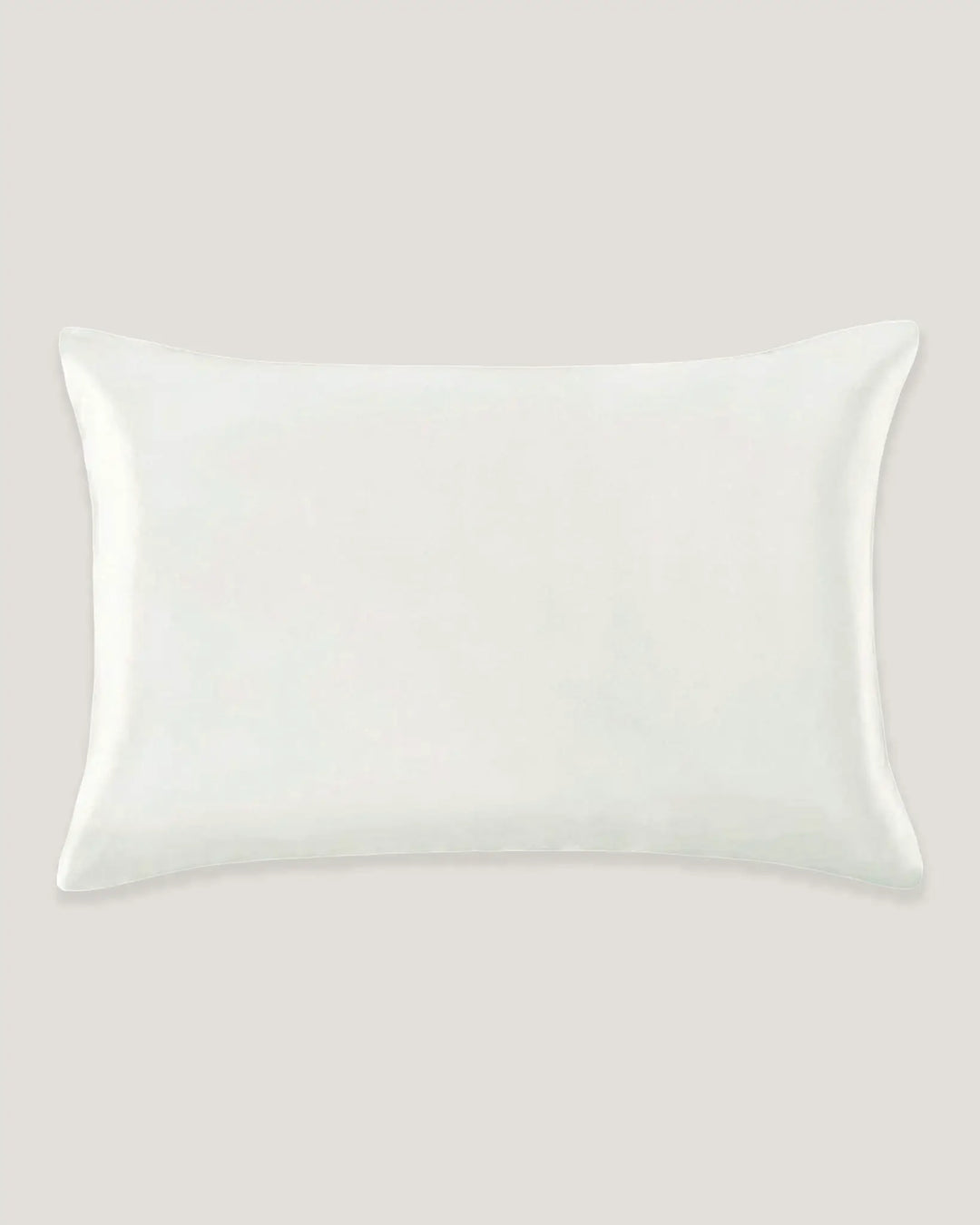 White toddler silk pillowcase made from 22 momme mulberry silk with envelope closure design