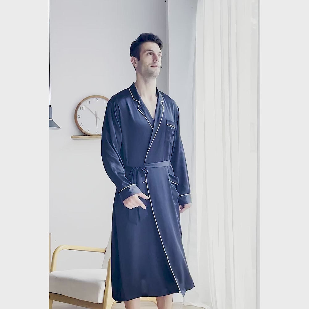 Men's Silk Bath Robes