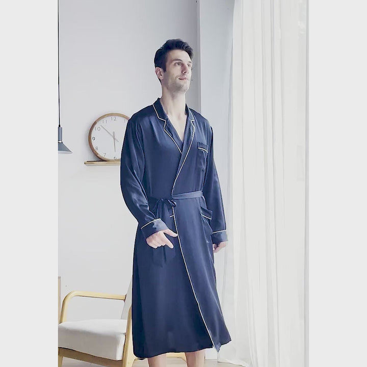 Men's Silk Bath Robes